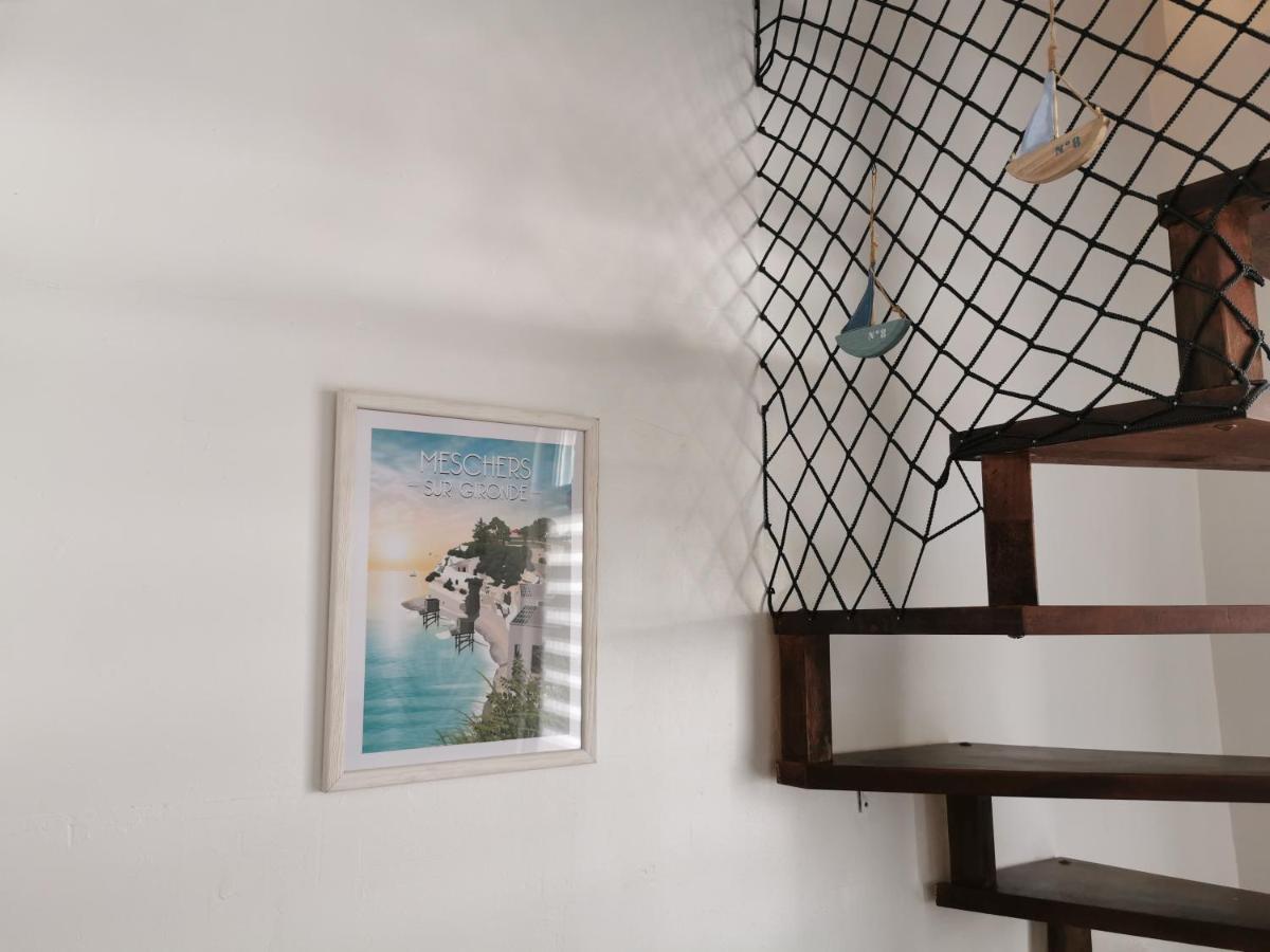 Charmant Appartement Dans Centre Meschers/Gironde Esterno foto
